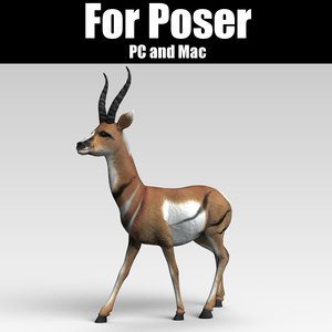 3d antelope poser model