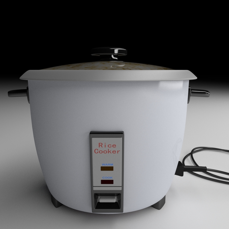 rice cooker 3d model