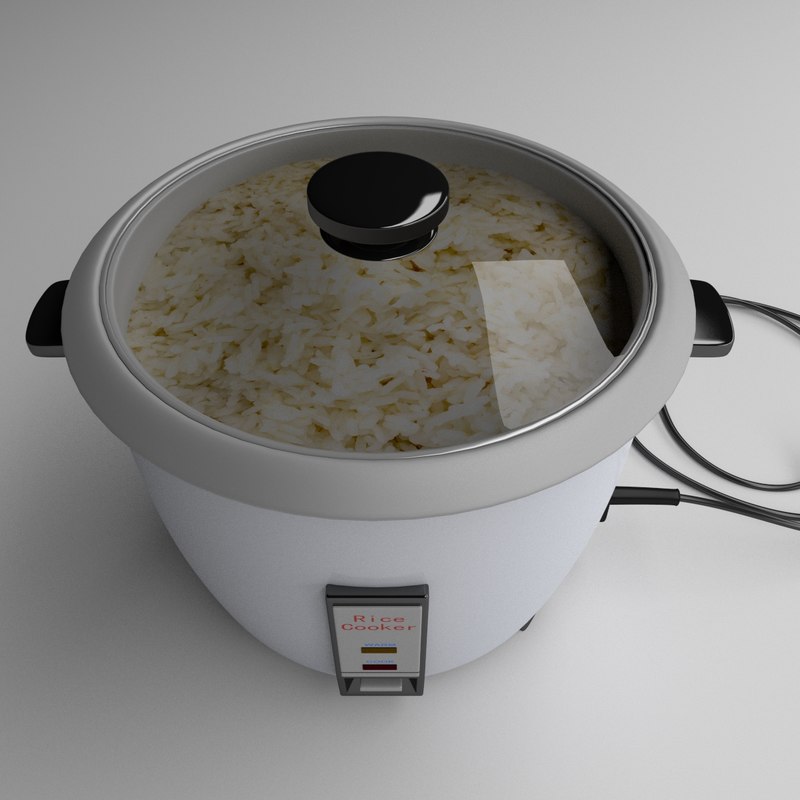 rice cooker 3d model
