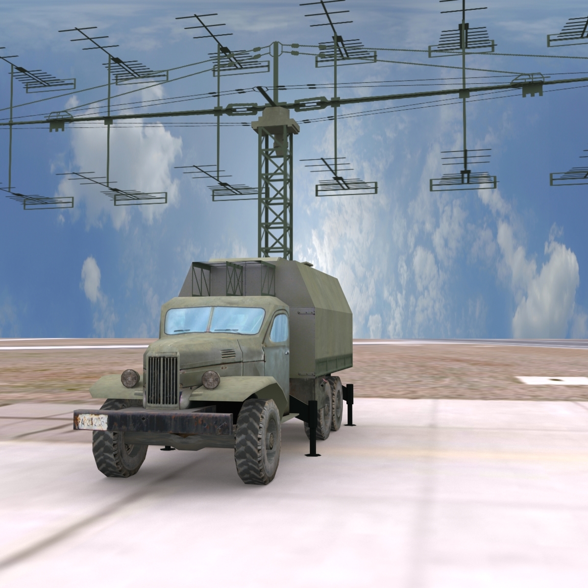p18 d radar 3d model