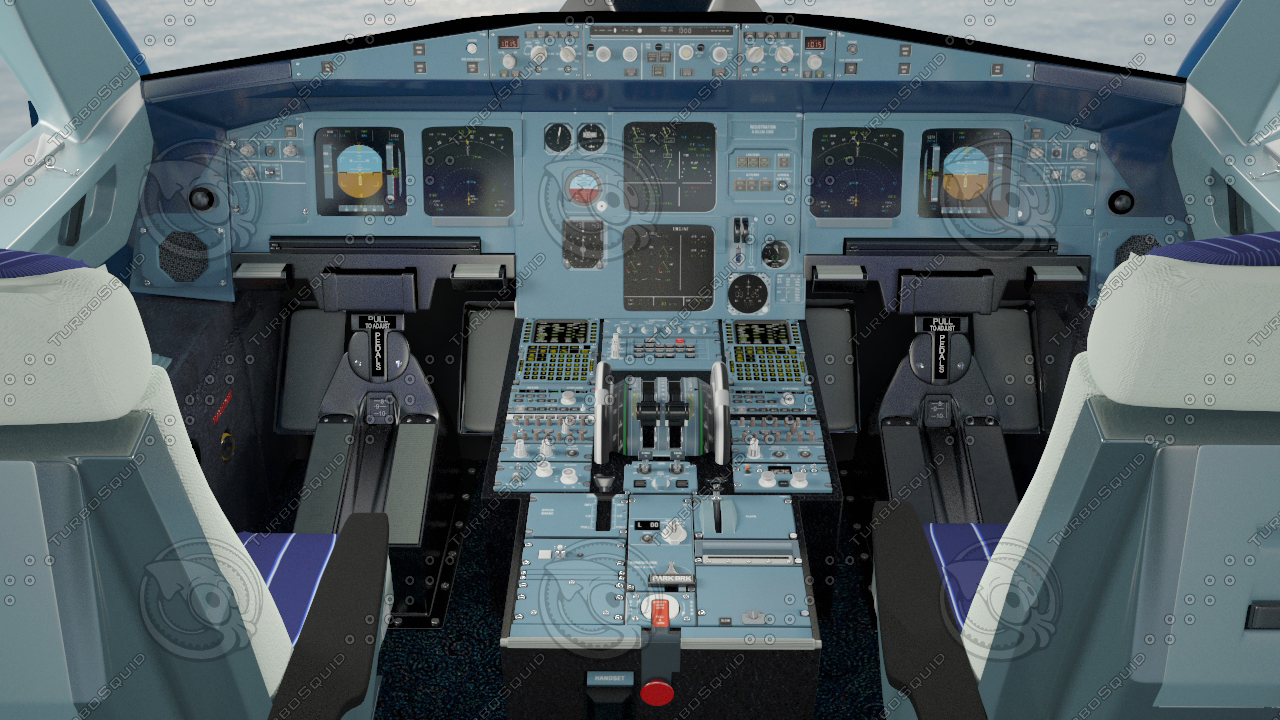 Airbus A320 Cockpit High Detailization