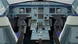 3d model airbus detailization