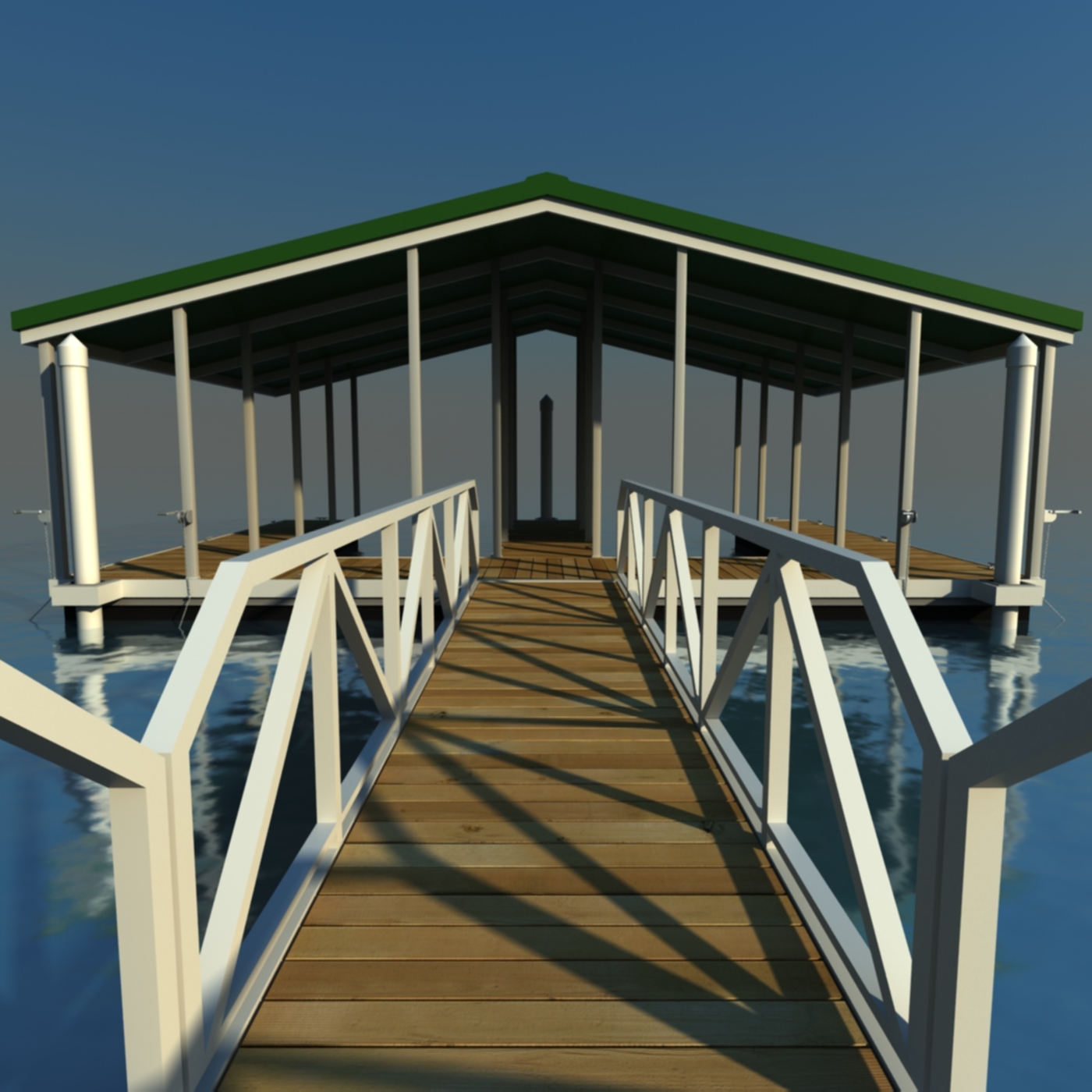 3d boat dock model