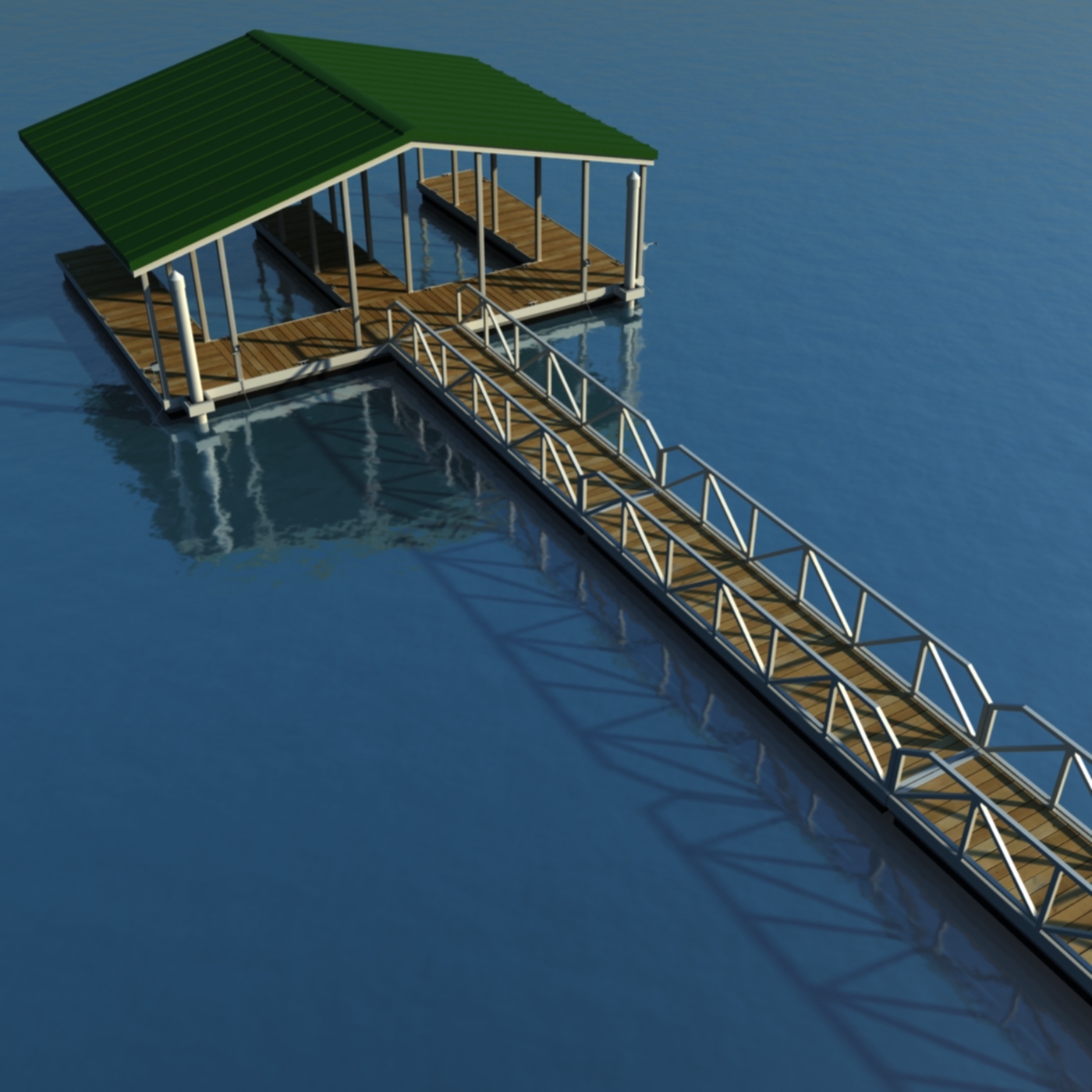 3d boat dock model