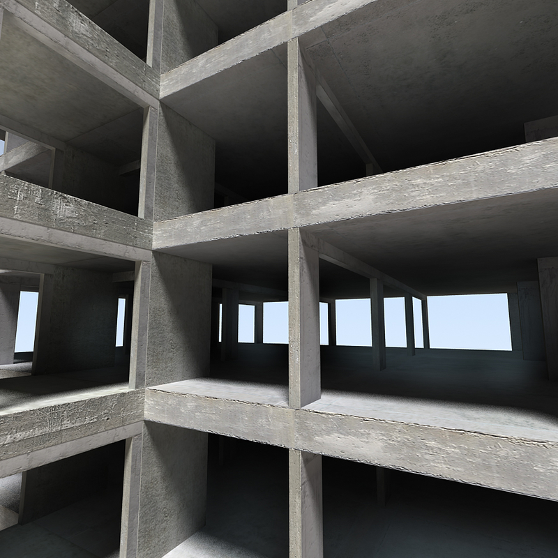 building construction 3d model