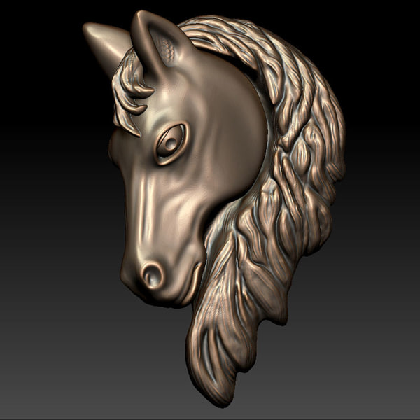 3d model horse head