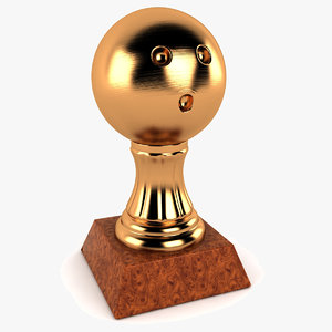 3d bowling ball trophy