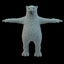 cartoon bear polar character naked 3d max