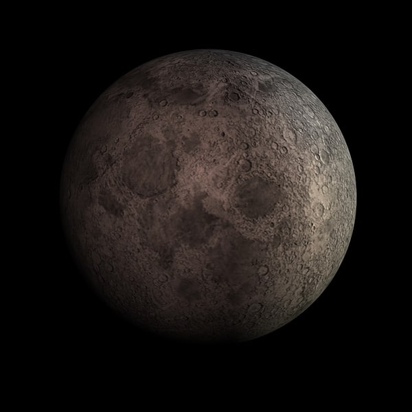 3d moon model