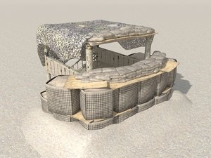 3d outpost military model