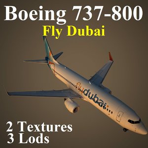 3d model boeing 737-800 fdb