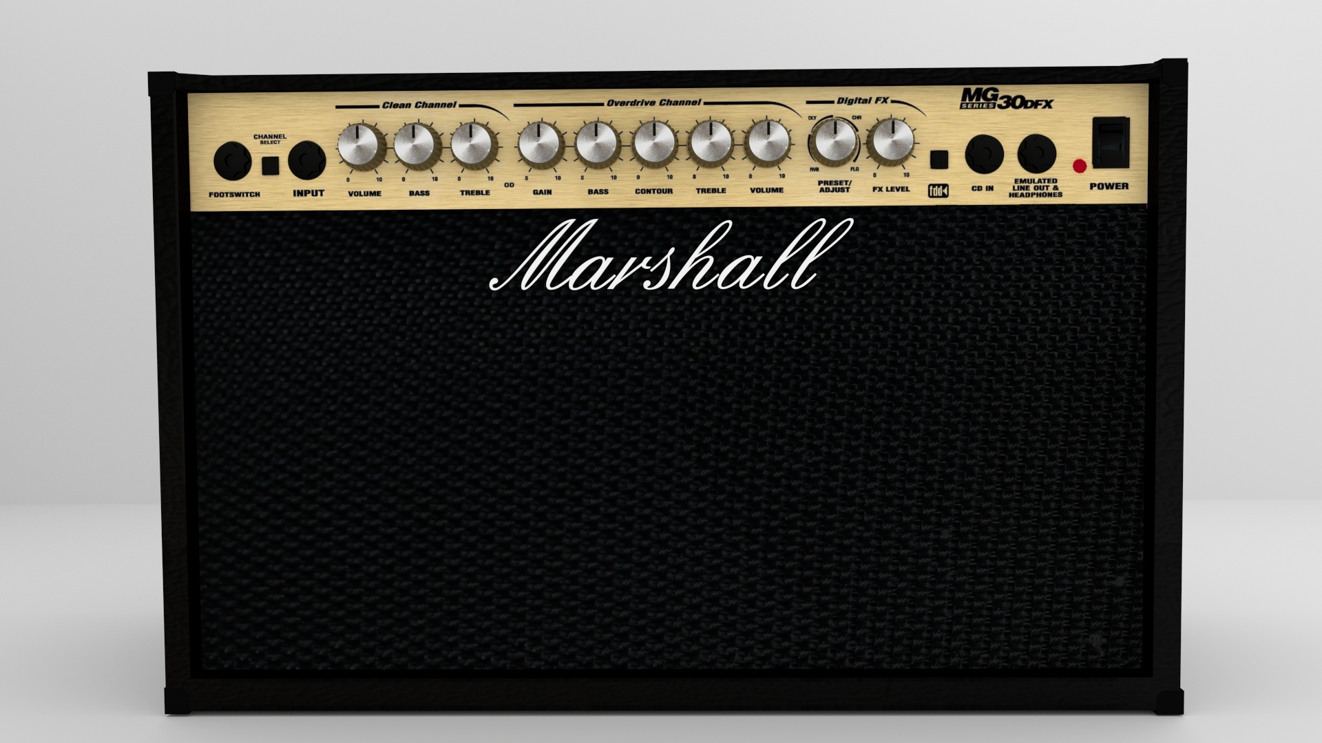 Marshall MG DFX 30ギターアンプ3Dモデル TurboSquid 761481