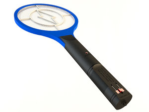 mosquito racket zapper 3d model