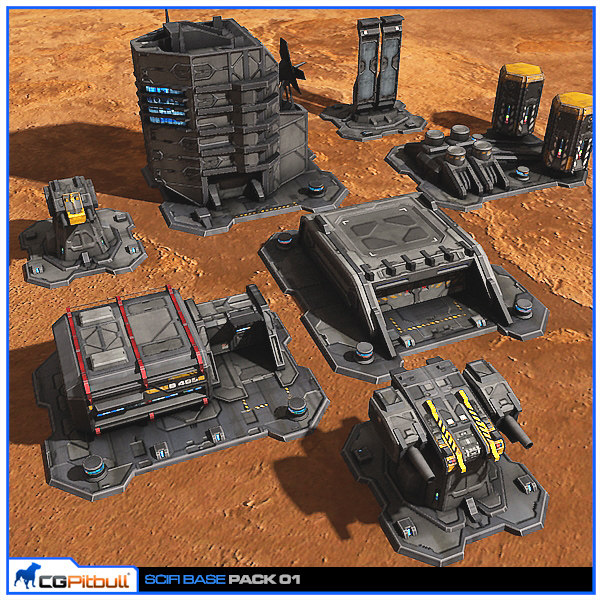 scifi base pack 01 3d max