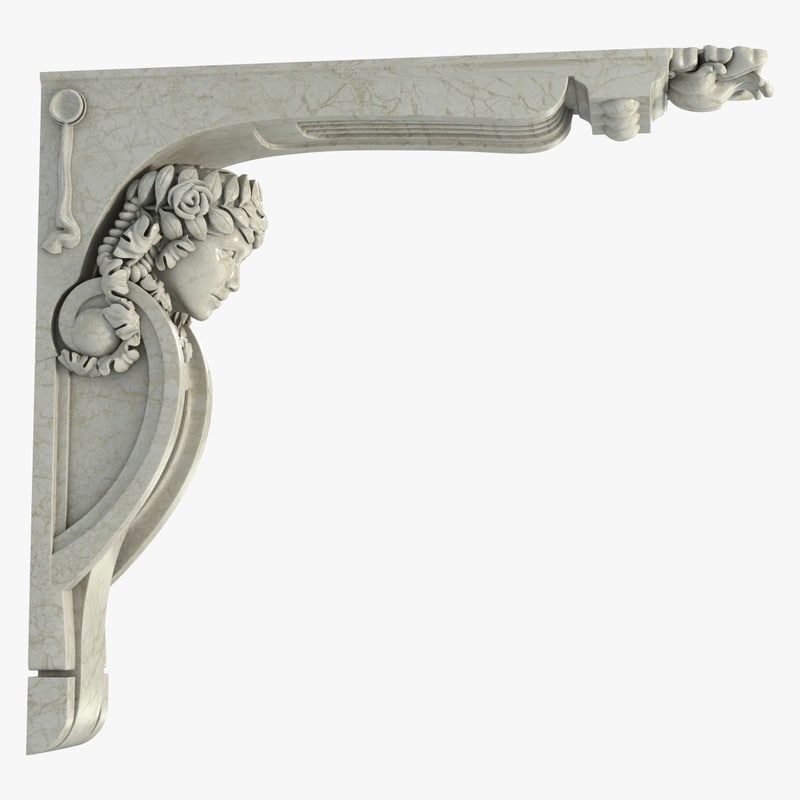3d model corbel molding