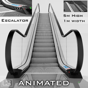 escalator 5m 3d max