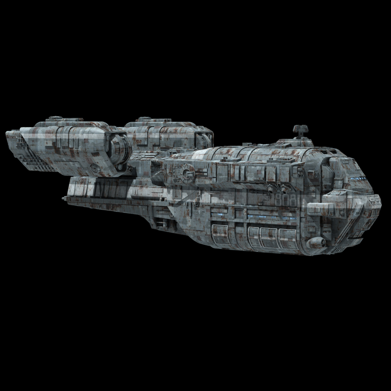 dxf space freighter