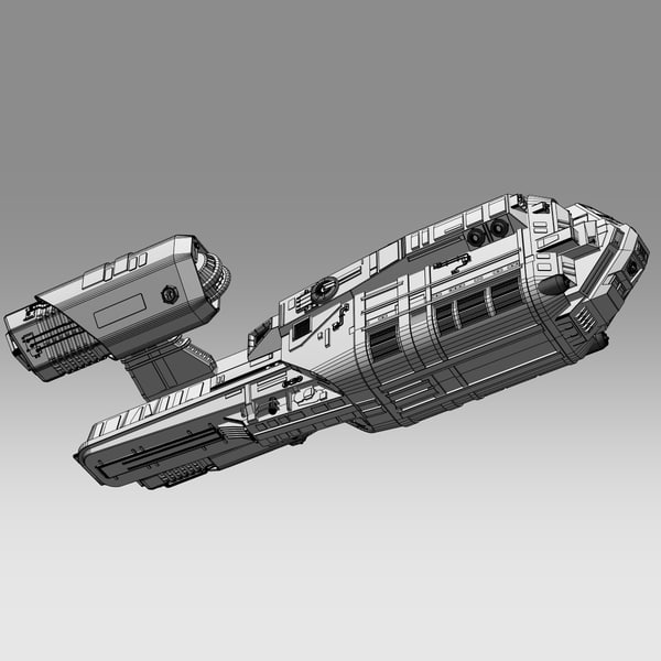 dxf space freighter