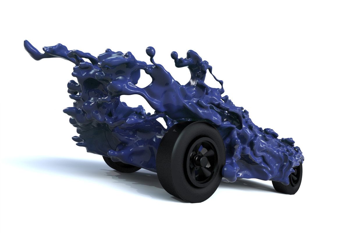 3d pinewood derby car