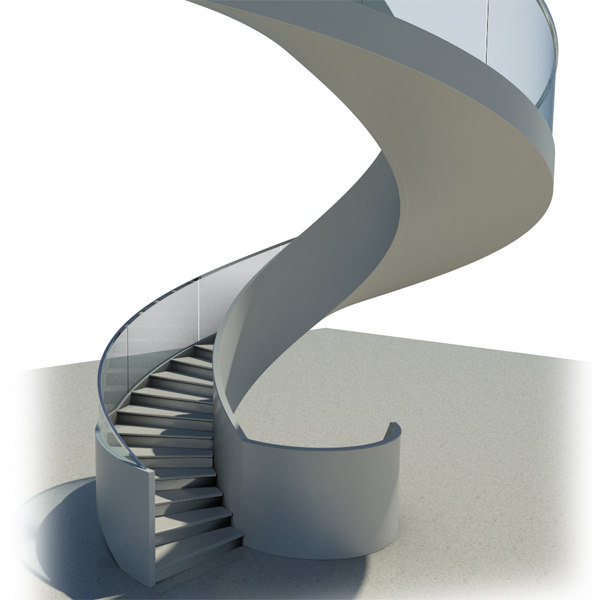 3d Model Spiral Stair