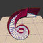 3d model spiral stair