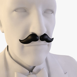 3d moustaches model