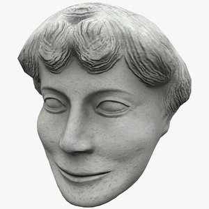 3d satyr face statue 5