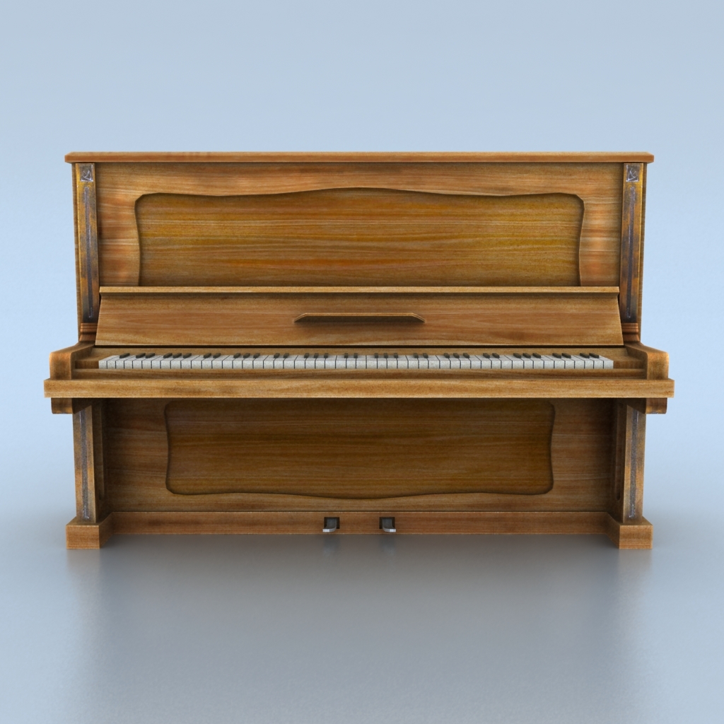 老钢琴3d模型