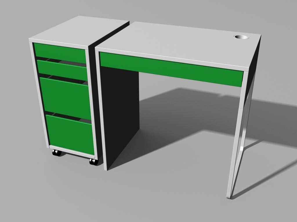 3d Small Computer Desk