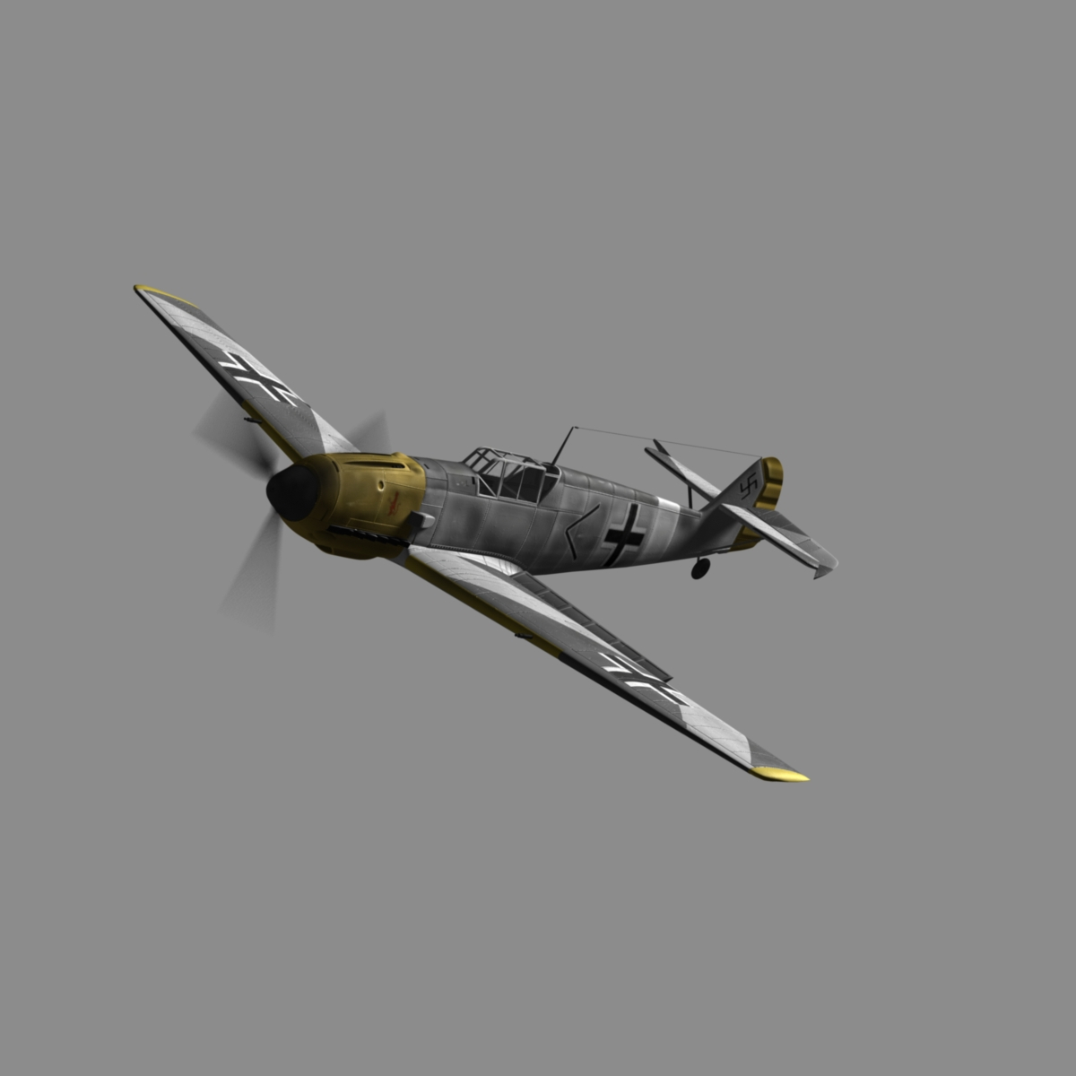 3d model of me-109e