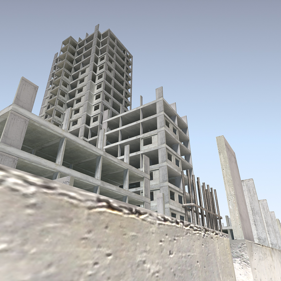 building construction 3d model