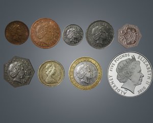 3d model coin uk