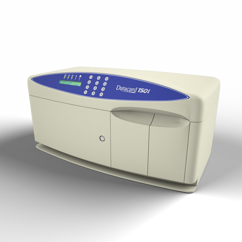datacard® 150i desktop card 3d model
