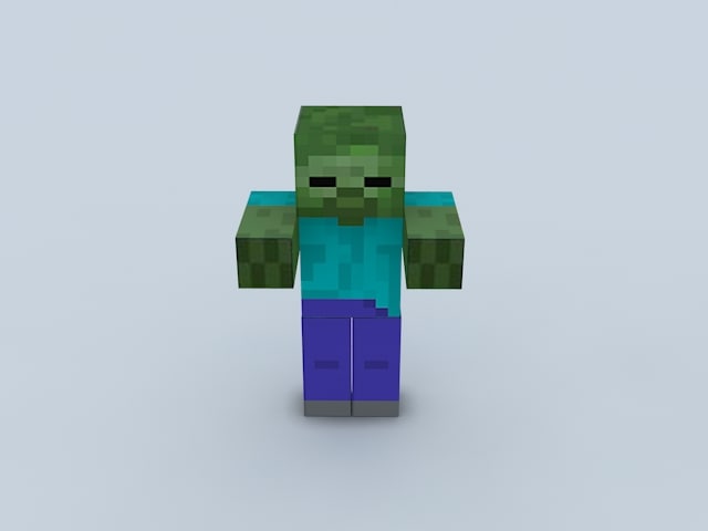 Free max model minecraft zombie