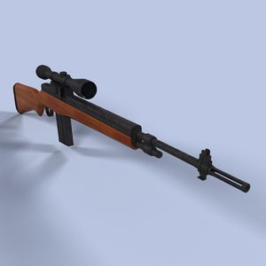 rifle sniper 3d model