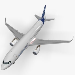 3d sharkleted a320neo house livery model