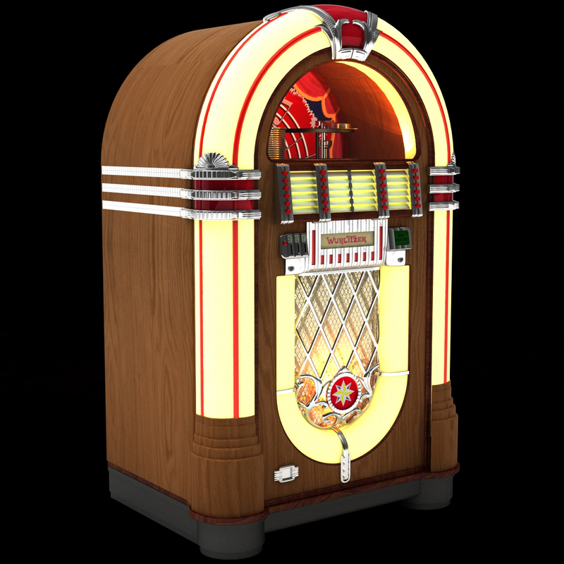 wurlitzer jukebox 3d max