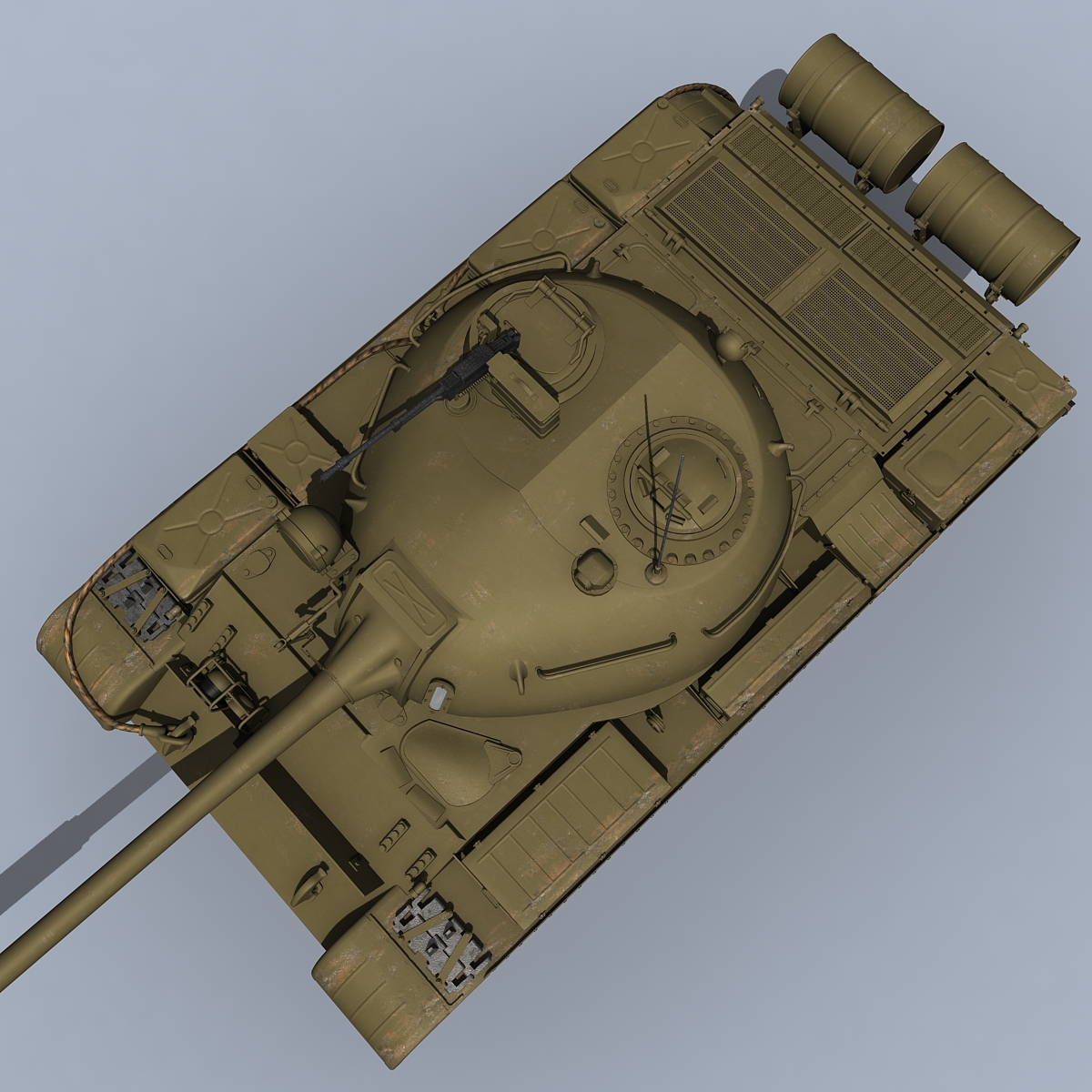 3ds max soviet t-55 tank