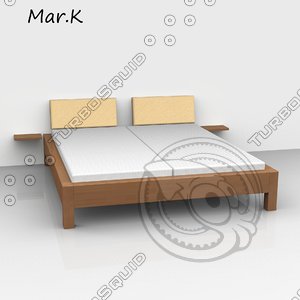 3ds max morgan double bed