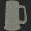 3d beer mug