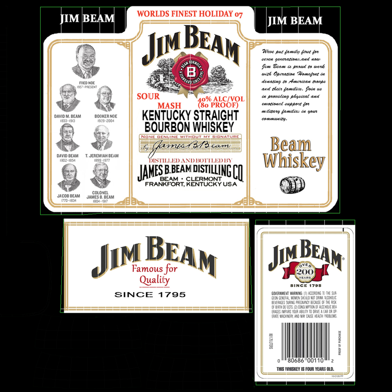 jim beam bottle bourbon 3d max