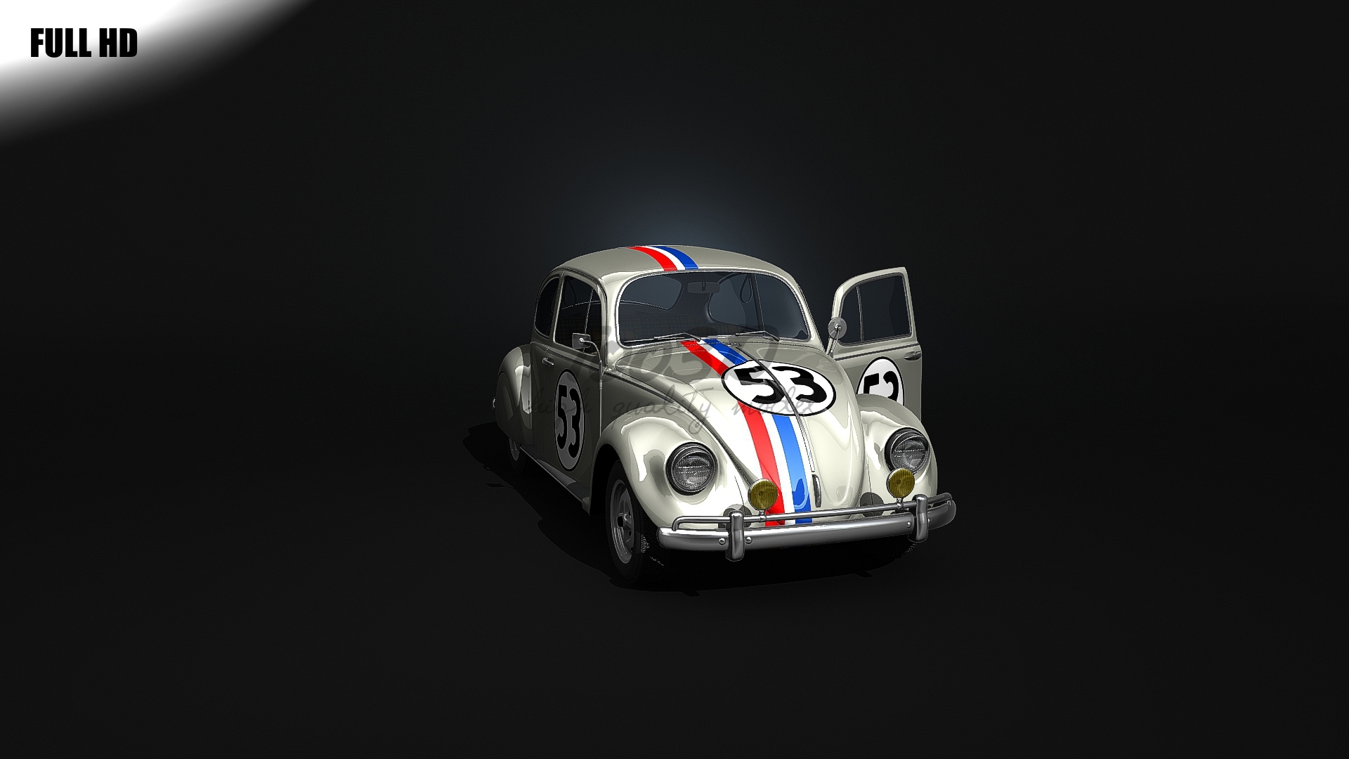 beetle herbie 3d model