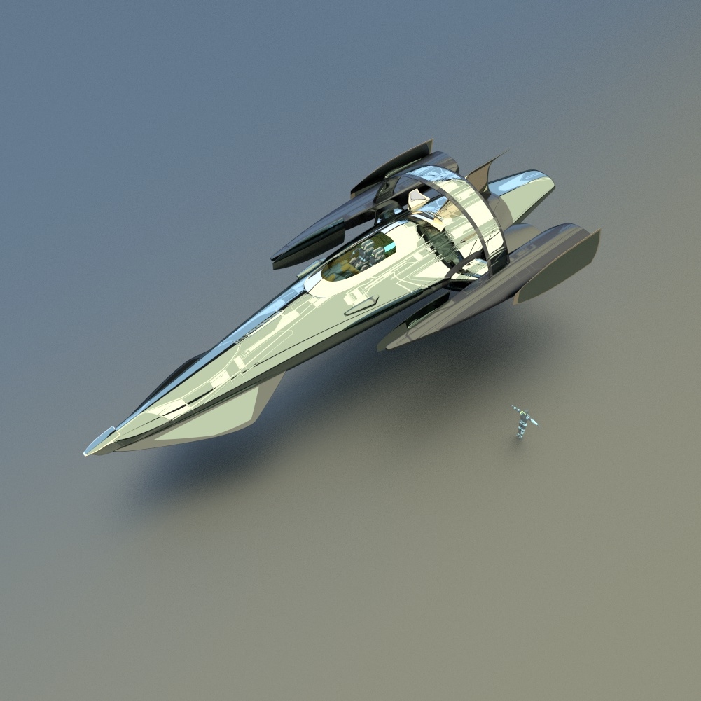 space cruiser 3d model