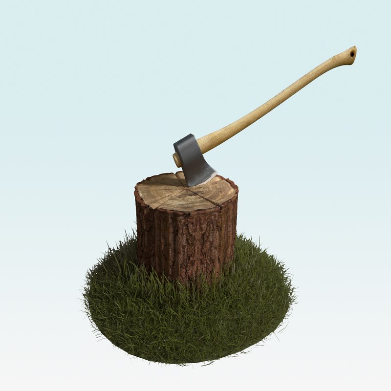 blender chopping block axe