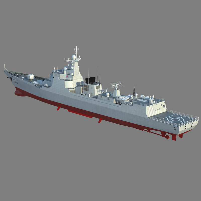 3d type 052c destroyer