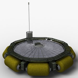 3d model floating bio reactor