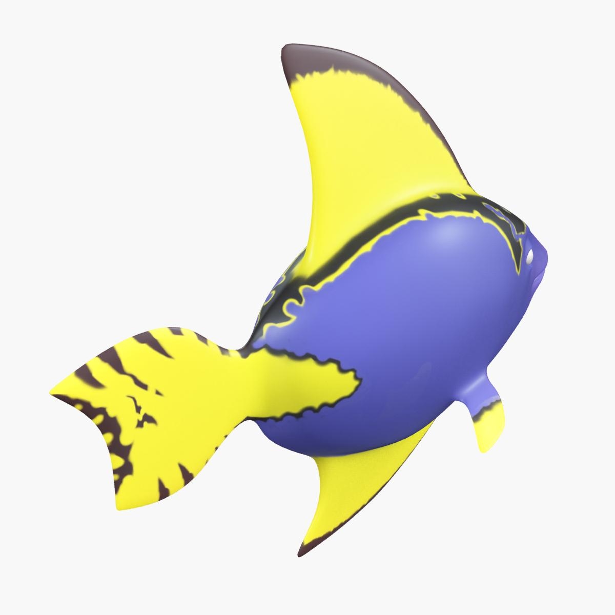 cartoon fish 3d model