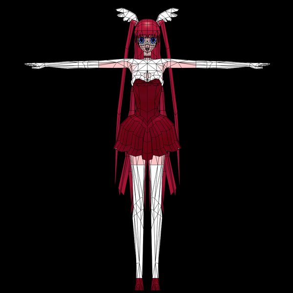 無料アクションゲームの女の子3dモデル Turbosquid