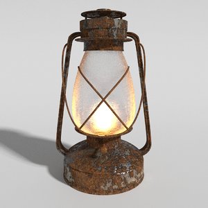 3d rustic lantern