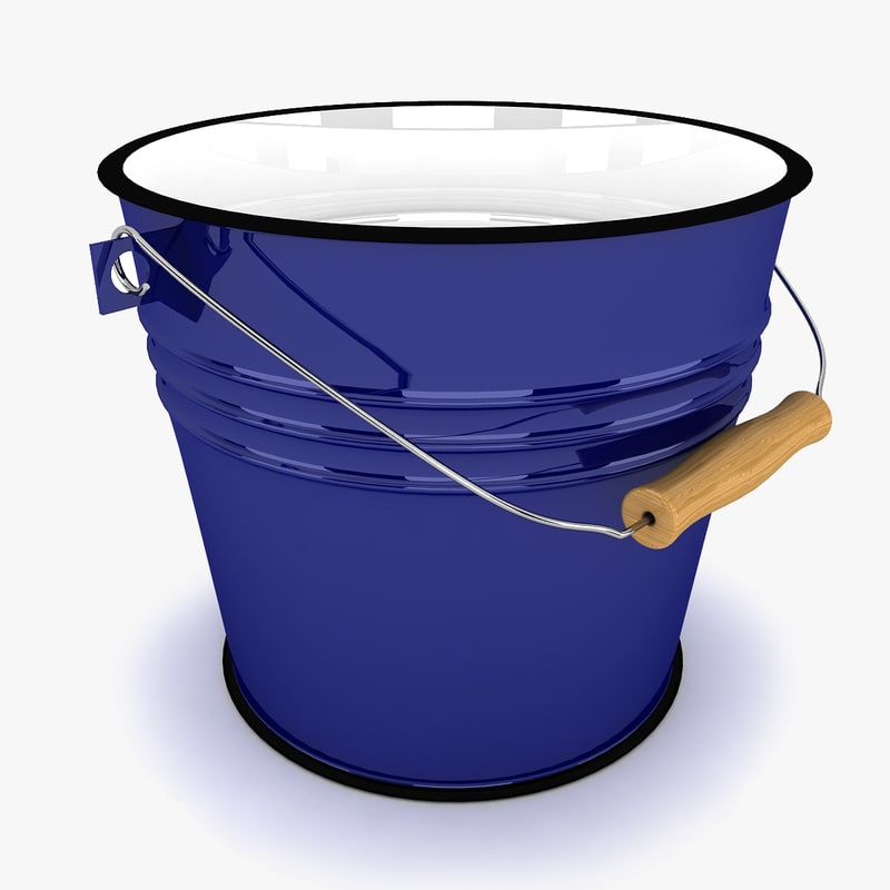 bucket modeled 3d 3ds